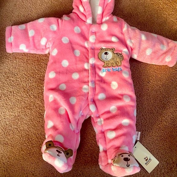 One Pieces New Baby Girl Pink Polka Dot One Piece Coat Poshmark